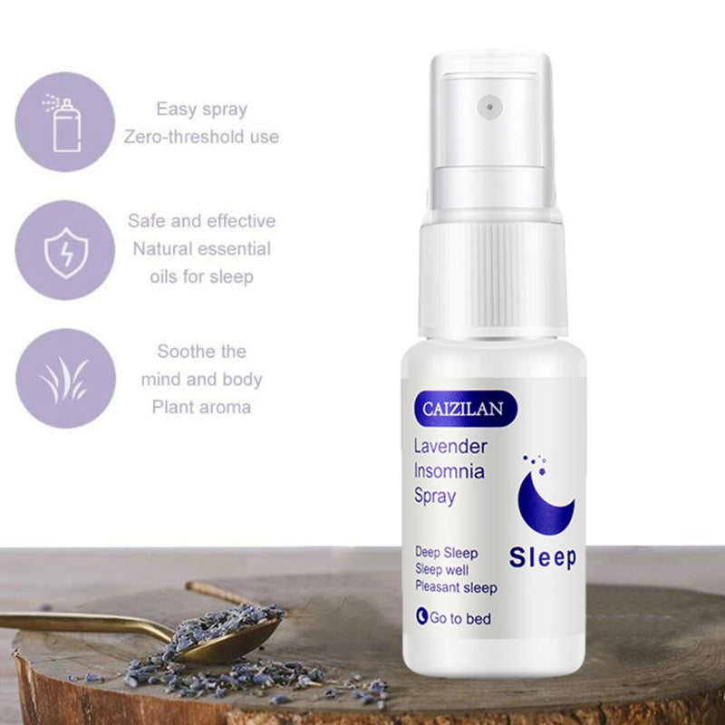 20ml Lavender Sleep Spray Essential Oil for Insomnia Relief, Calming Pillow Mist for Deep Sleep and Relaxation