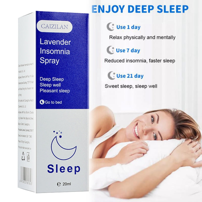 20ml Lavender Sleep Spray Essential Oil for Insomnia Relief, Calming Pillow Mist for Deep Sleep and Relaxation